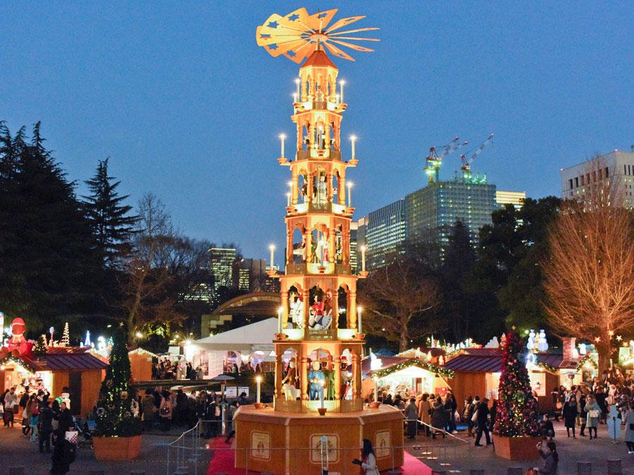 日比谷公園クリスマスマーケット2019の混雑予想!無料駐車場は?